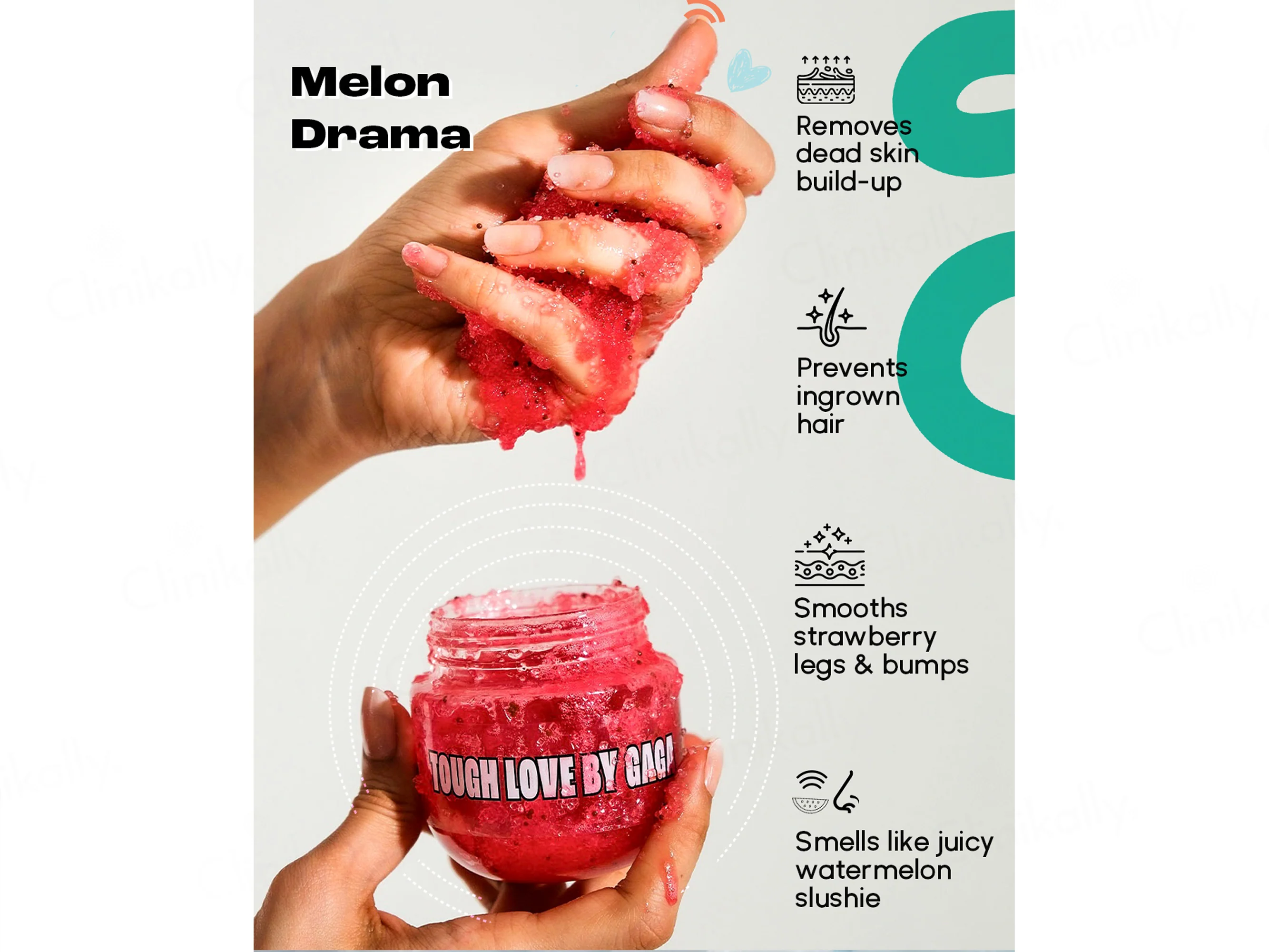 GAGA Melon Drama Watermelon Intense Body Sugar Scrub - Image 6